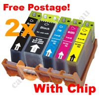 Any 10 Compatible PGI5Bk CLI8BK/C/M/Y Ink Cartridges With Chip